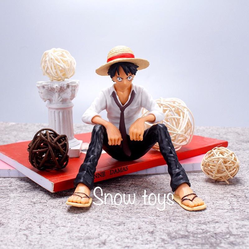 Mô hình luffy ngồi - mô hình one piece - onepiece - chiều cao 12cm