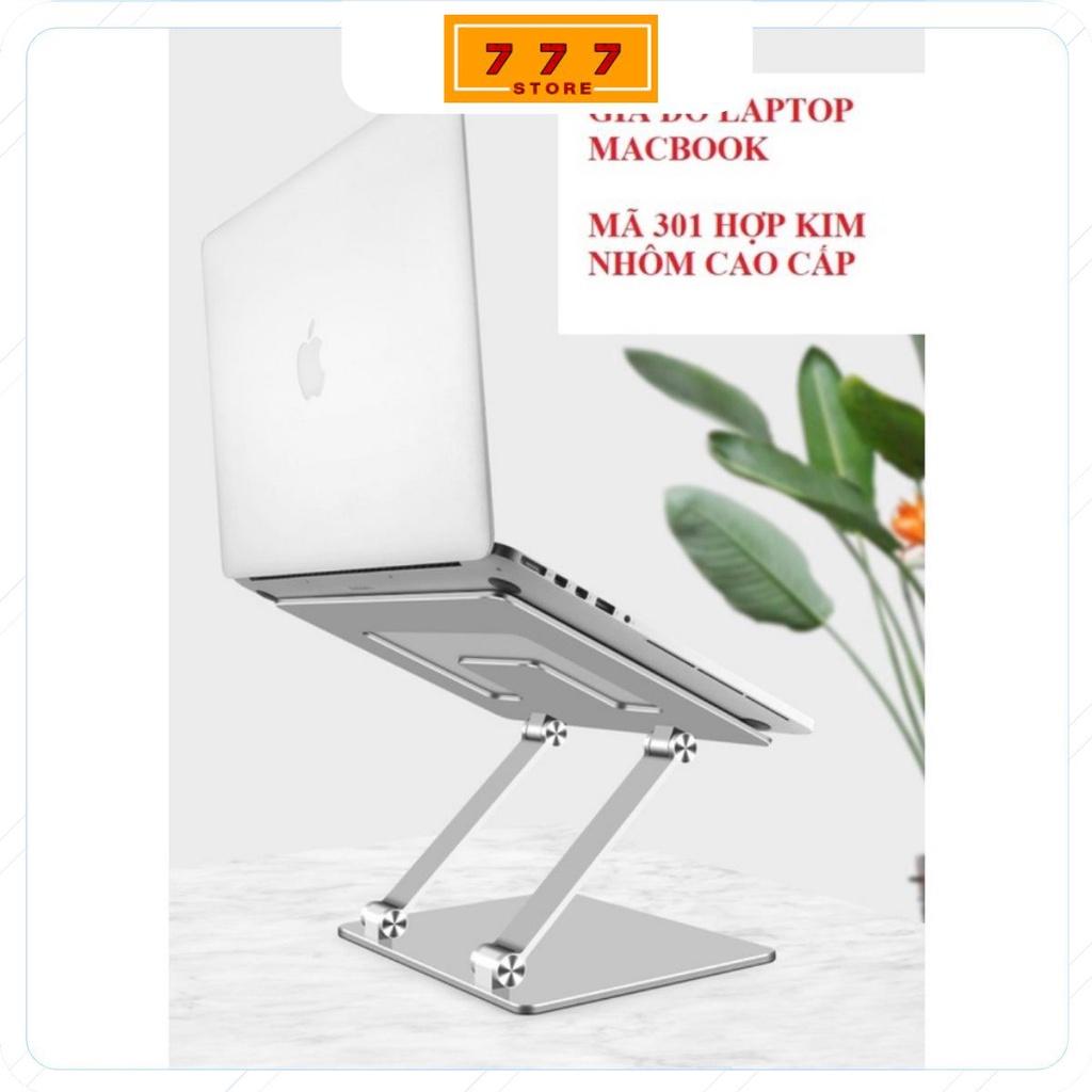 L301 Giá đỡ máy tính Macbook Laptop thiết kế 2 chân độc đáo bằng nhôm nguyên khối, điều chỉnh độ cao, gấp gọn.