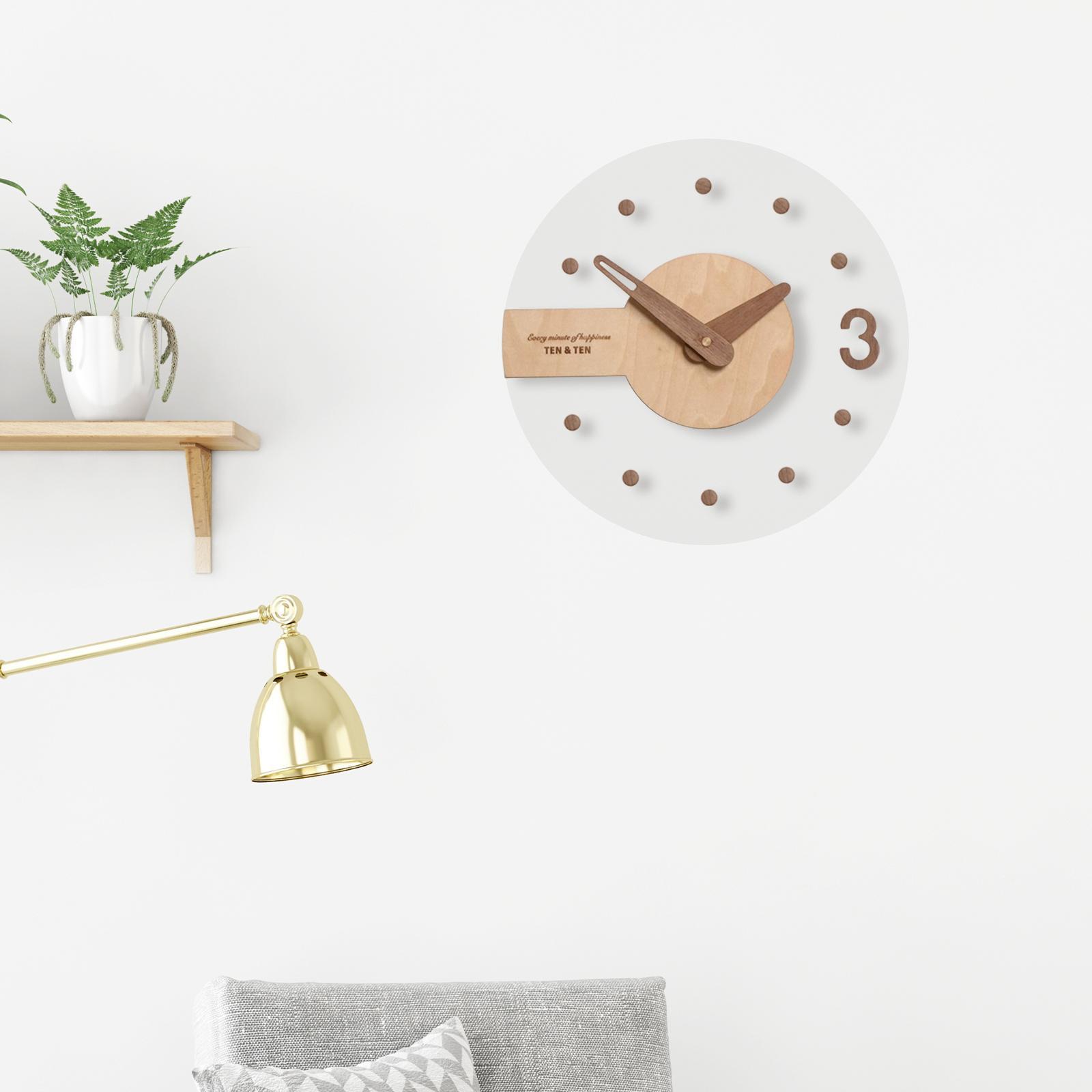 Analog Clocks Battery Operated Wall Hanging Clock for Kitchen Bedroom