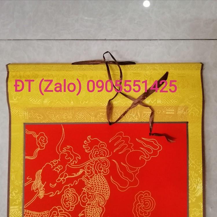 Bộ 5 tấm biểu lụa thư pháp /Giấy viết thư pháp liễn bồi lụa