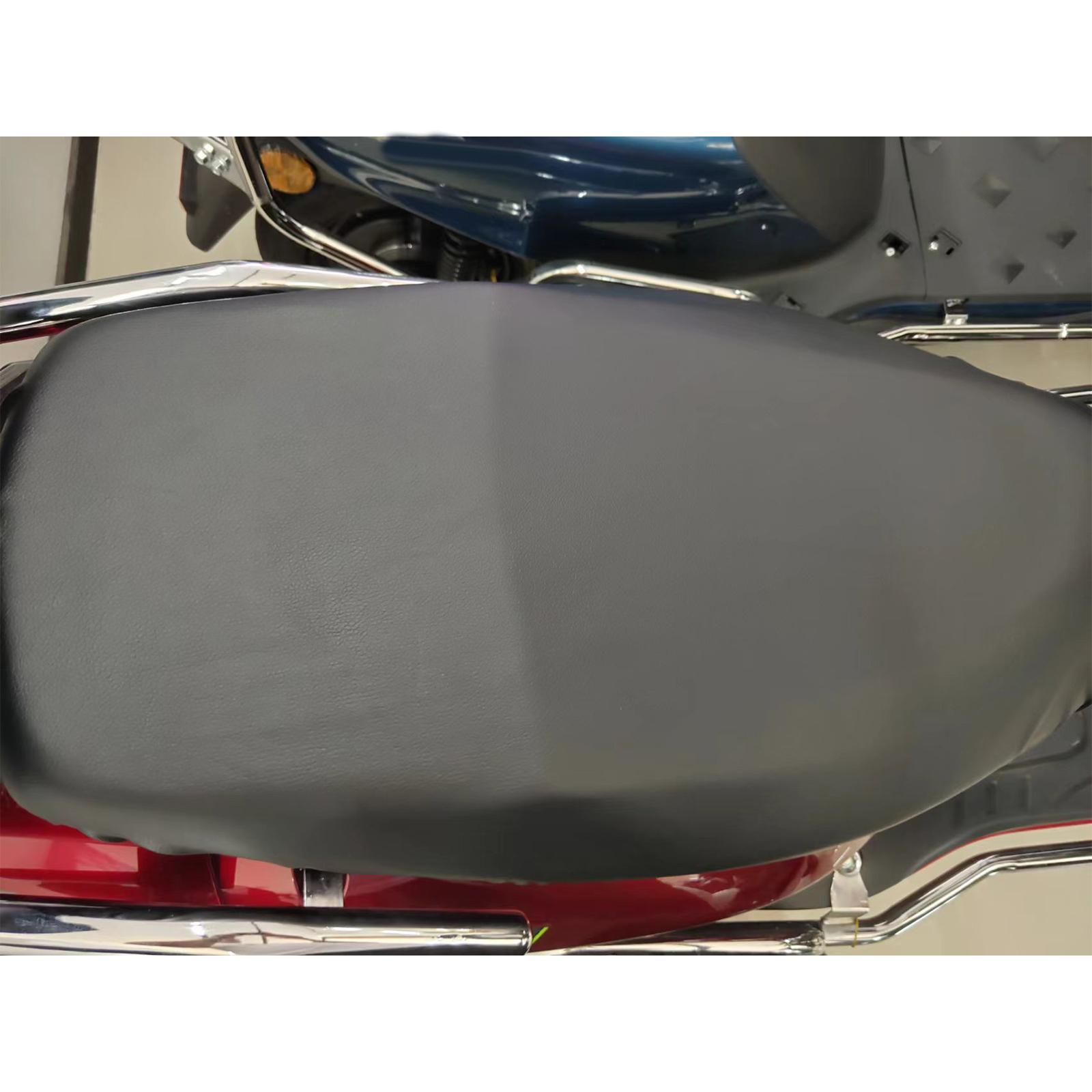 Elastic Motorcycle Seat Cushion Cover PVC Black Anti Slip for Scooter