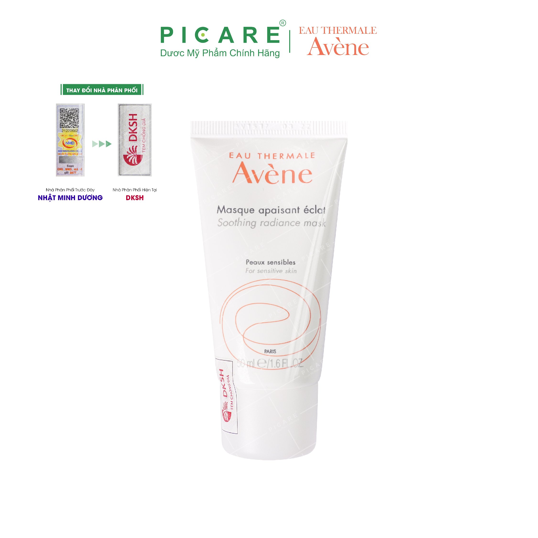 Mặt Nạ Giữ Ẩm Làm Dịu Da Avène Soothing Radiance Moisture Mask 50ml