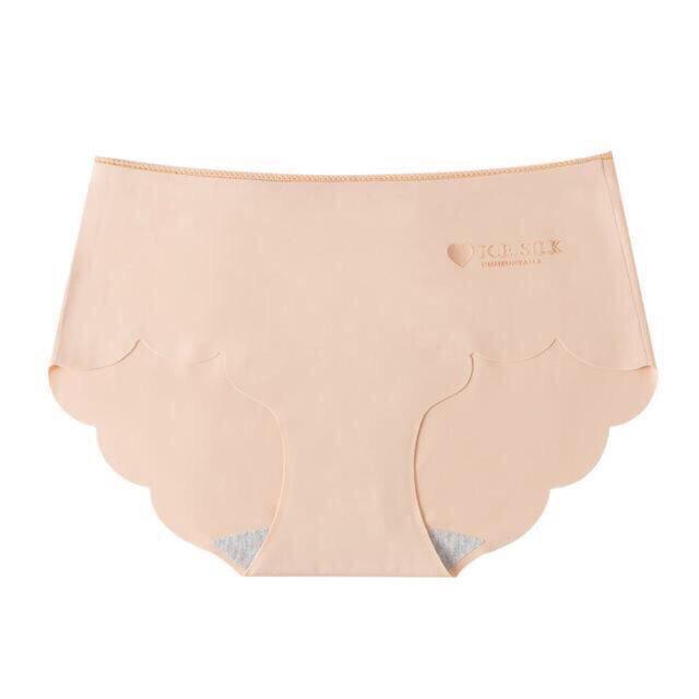 Quần Lót Nữ Su Lụa Viền Sóng Chống Tụt Ice Silk không đường may