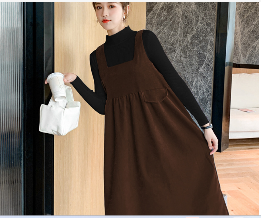 ĐẦM BẦU  VÁY BẦU CÔNG SỞ  YẾM THỜI TRANG SOCOLA MẶC ĐƯƠC 2 MĂT TRƯỚC SAU không kèm áo  thun