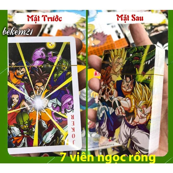 (có hộp đựng) Bộ bài Tây anime dragon ball , bộ Tú 7 viên Ngọc rồng thẻ bài hoạt hình cao cấp