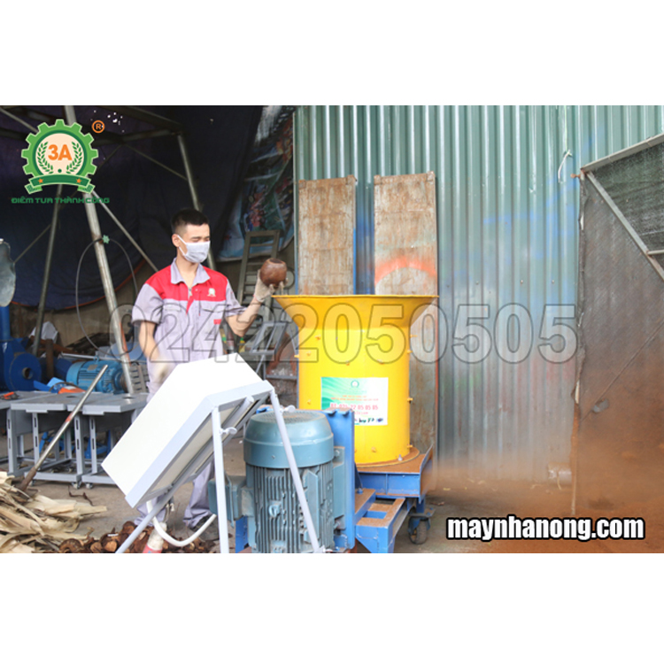 Máy xay nghiền xơ dừa, rơm rạ 3A15Kw