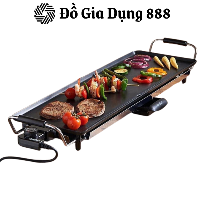 Bếp Nướng Teppanyaki Vonshef, Công Suất 2000W, KT 90x23cm, Khay Chống Dính, Dễ Vệ Sinh, Nhập Đức, BH 12 Tháng