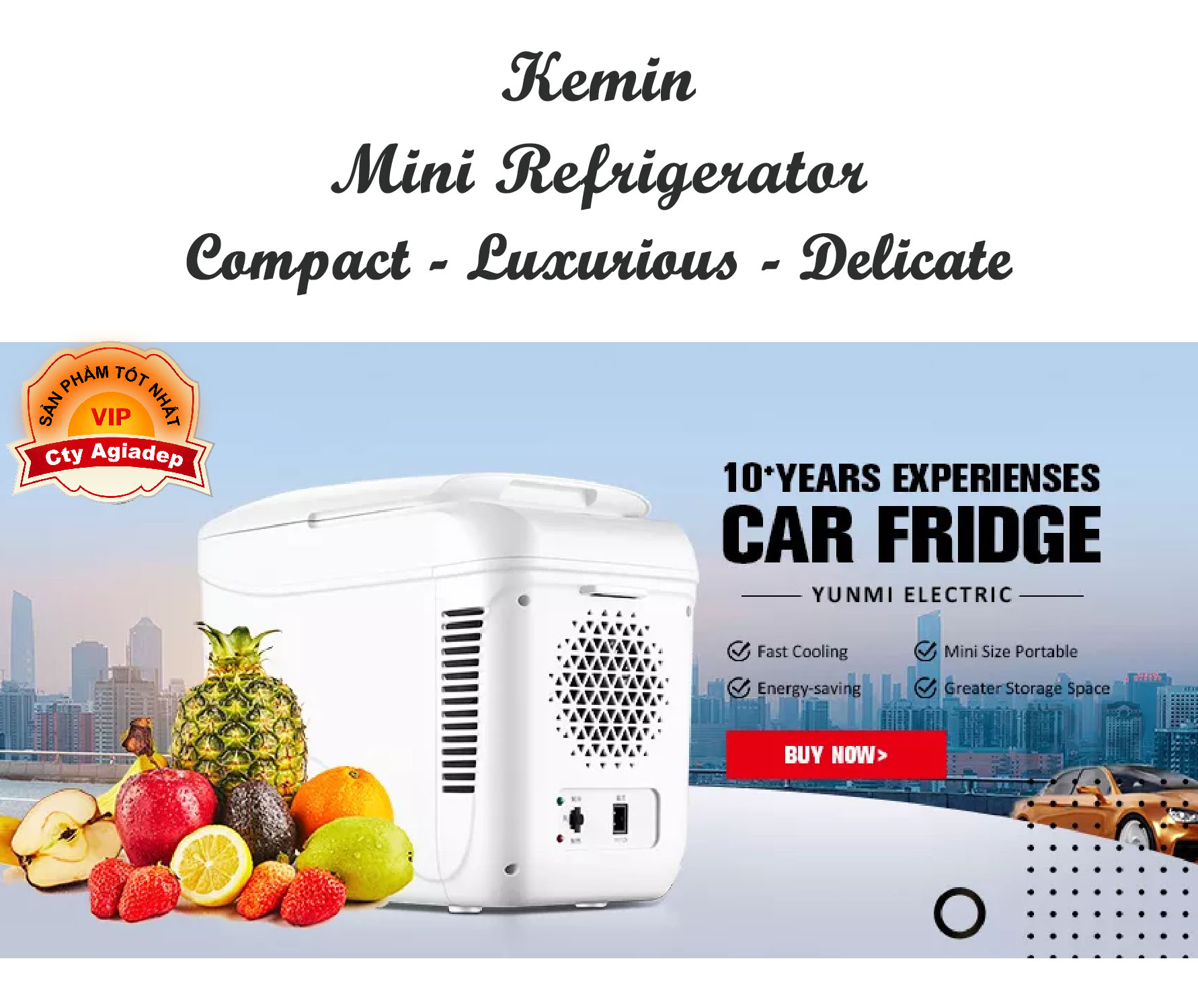 [Tổng hợp] Tủ lạnh mini KEMIN bán chạy 4L 10L 16L trữ sữa mỹ phẩm (ko đông đá)