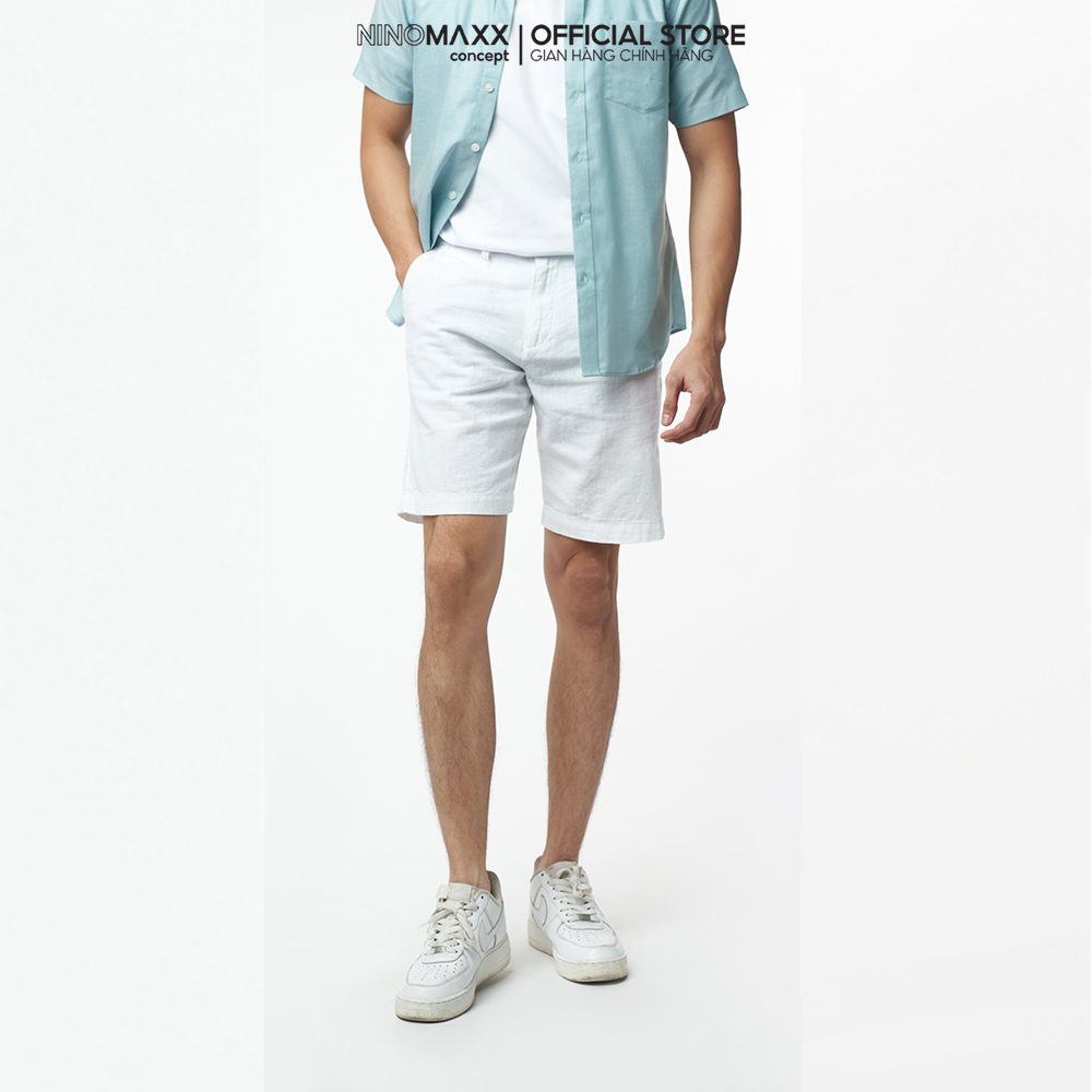 NINOMAXX Quần short Linen thời trang Nam lửng 2201002