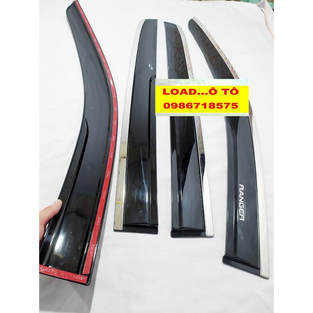 Vè Che Mưa Xe Xe Ford Ranger 2023-2016 Mẫu Chỉ Inox Cao Cấp Nhất Thị Trương, Có Trang Bị Sẵn Keo Dán 3M