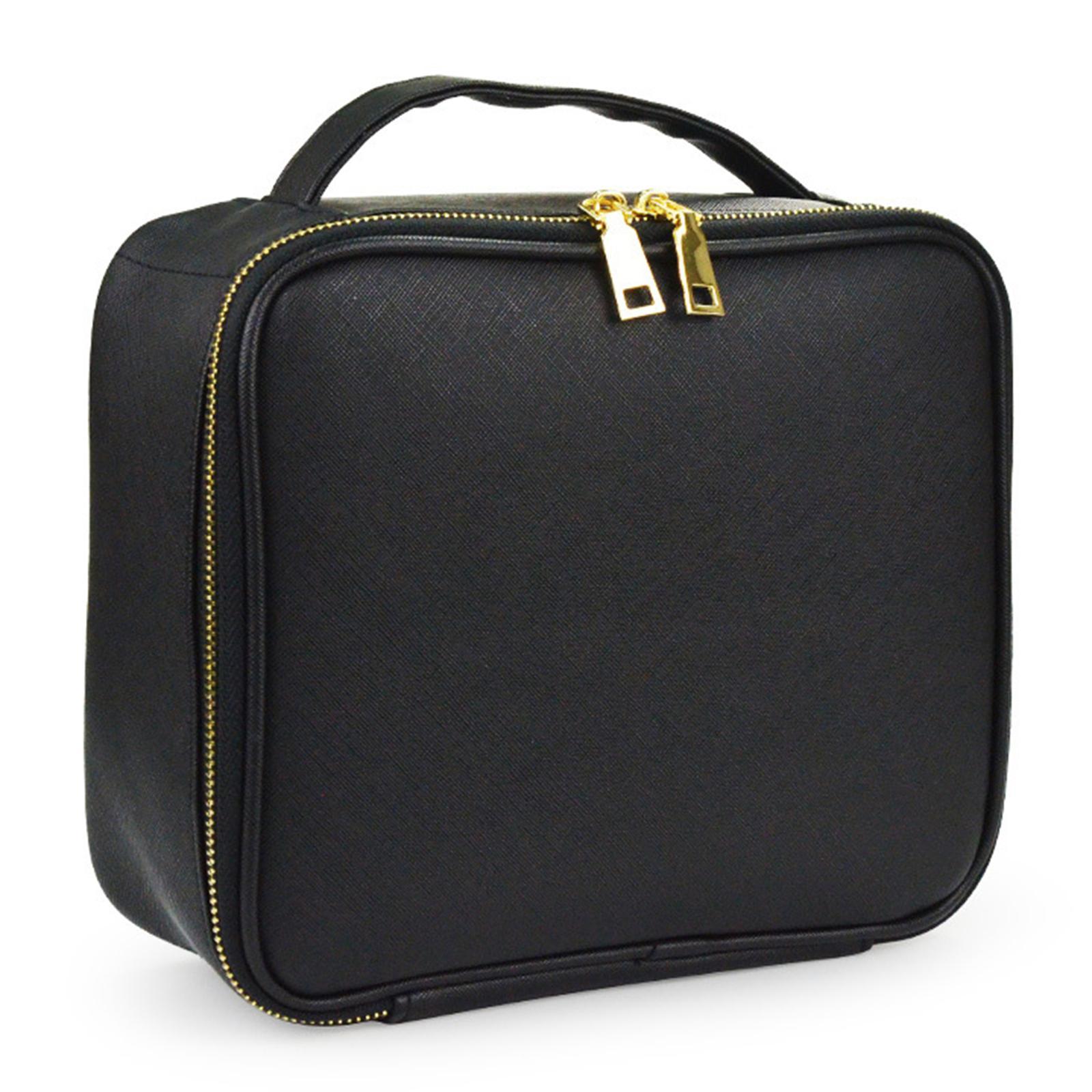 Makeup Cosmetic Bag Double Zipper Storage Washable Organizer for Accessories Shampoo