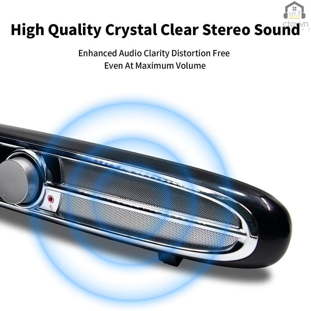 Loa âm thanh Smalody cổng USB 3.5mm 10W có micro cho máy tính TV