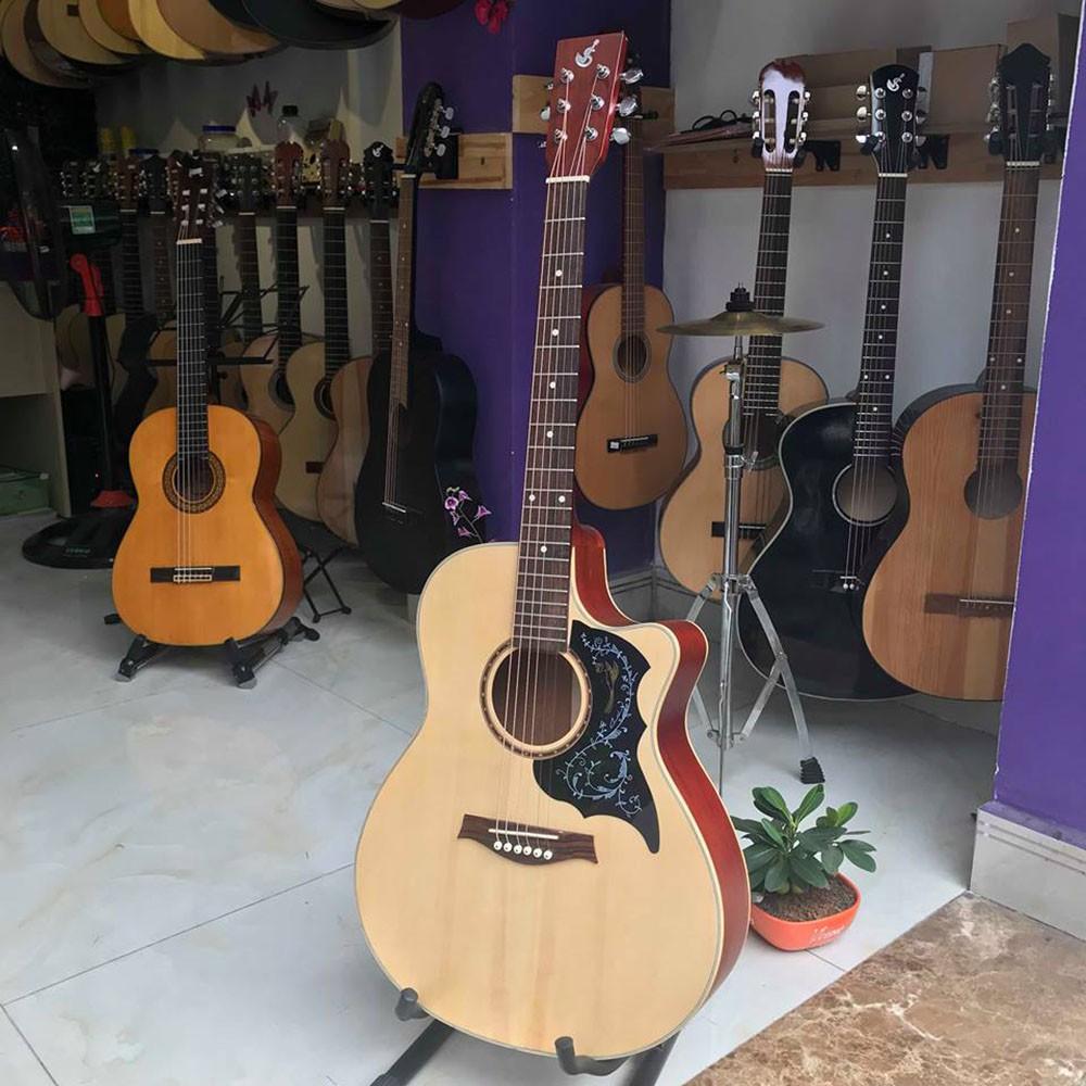 Đàn guitar acoustic SVA2 - Gỗ thịt chơi lâu dài, tặng full phụ kiện