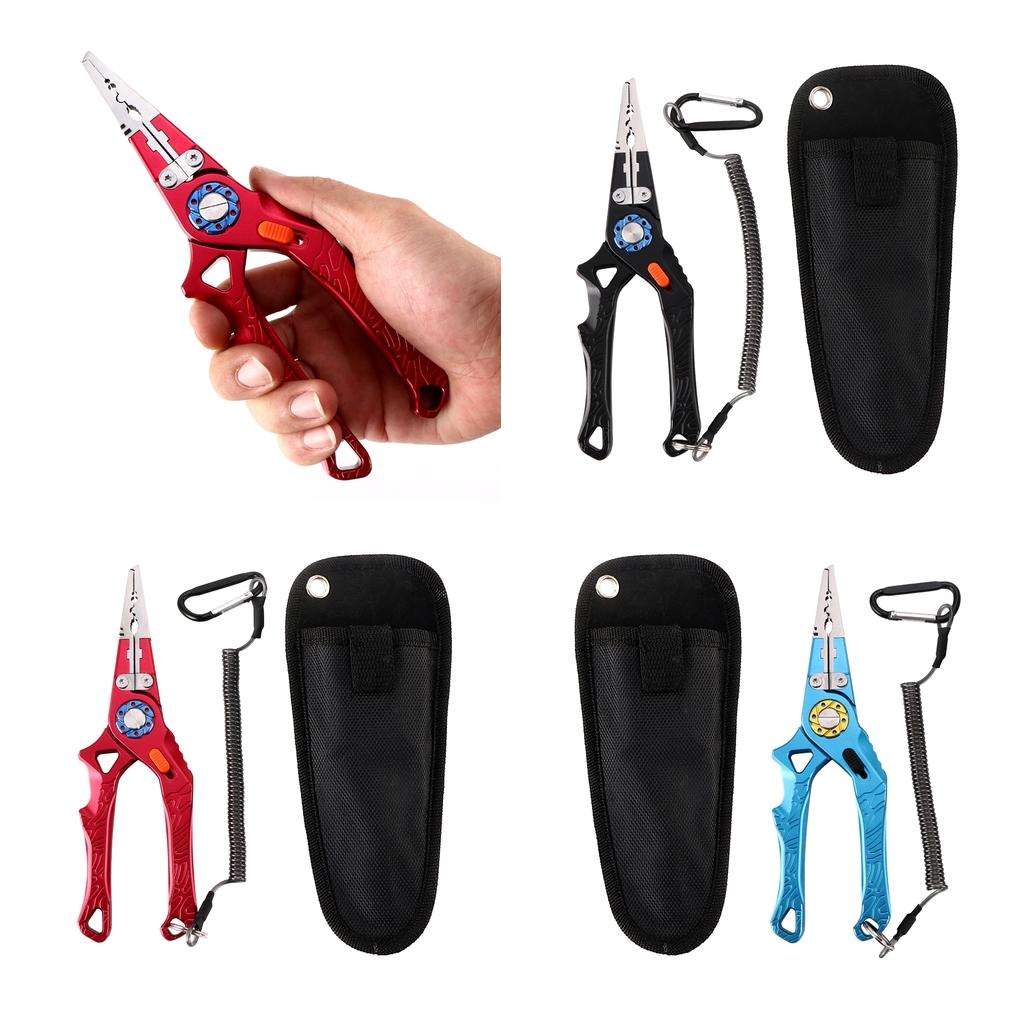 Professional Fishing Split Ring Crimping Plier Hook Detacher Wire Line Cutter
