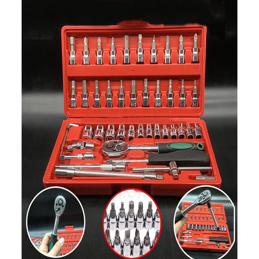 Bộ Tuýp 1/4" INCH 46 Món Litigold Đa Năng - Nhiều Món, Dễ Dàng Sử Dụng