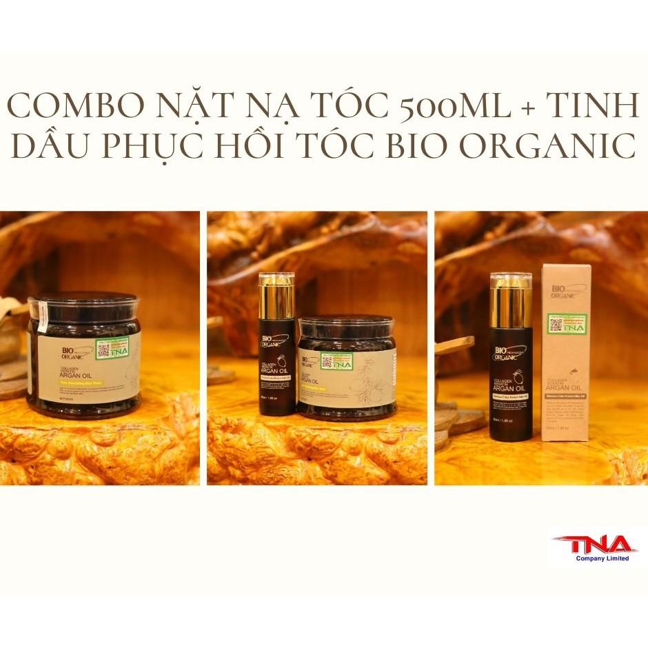 COMBO MẶT NẠ TÓC 500ML + TINH DẦU PHỤC HỒI KÍCH THÍCH MỌC TÓC  BIO ORGANIC