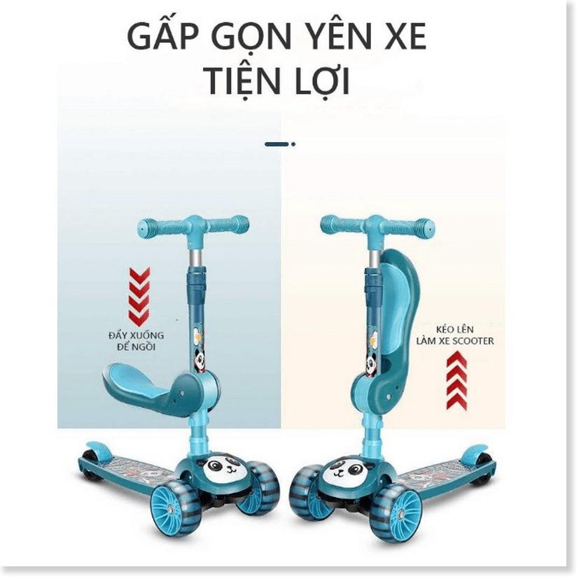 Xe Scooter vận động PANDA 3In1 Chồi Chân, Có Nhạc