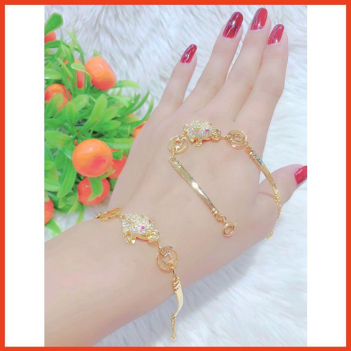 Lắc Tay Kim Thiềm - Lắc Tay Kim Thiềm Đính Đá Cao Cấp