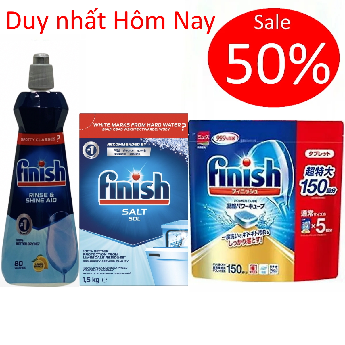 Muối Rửa Bát Finish 4.0kg