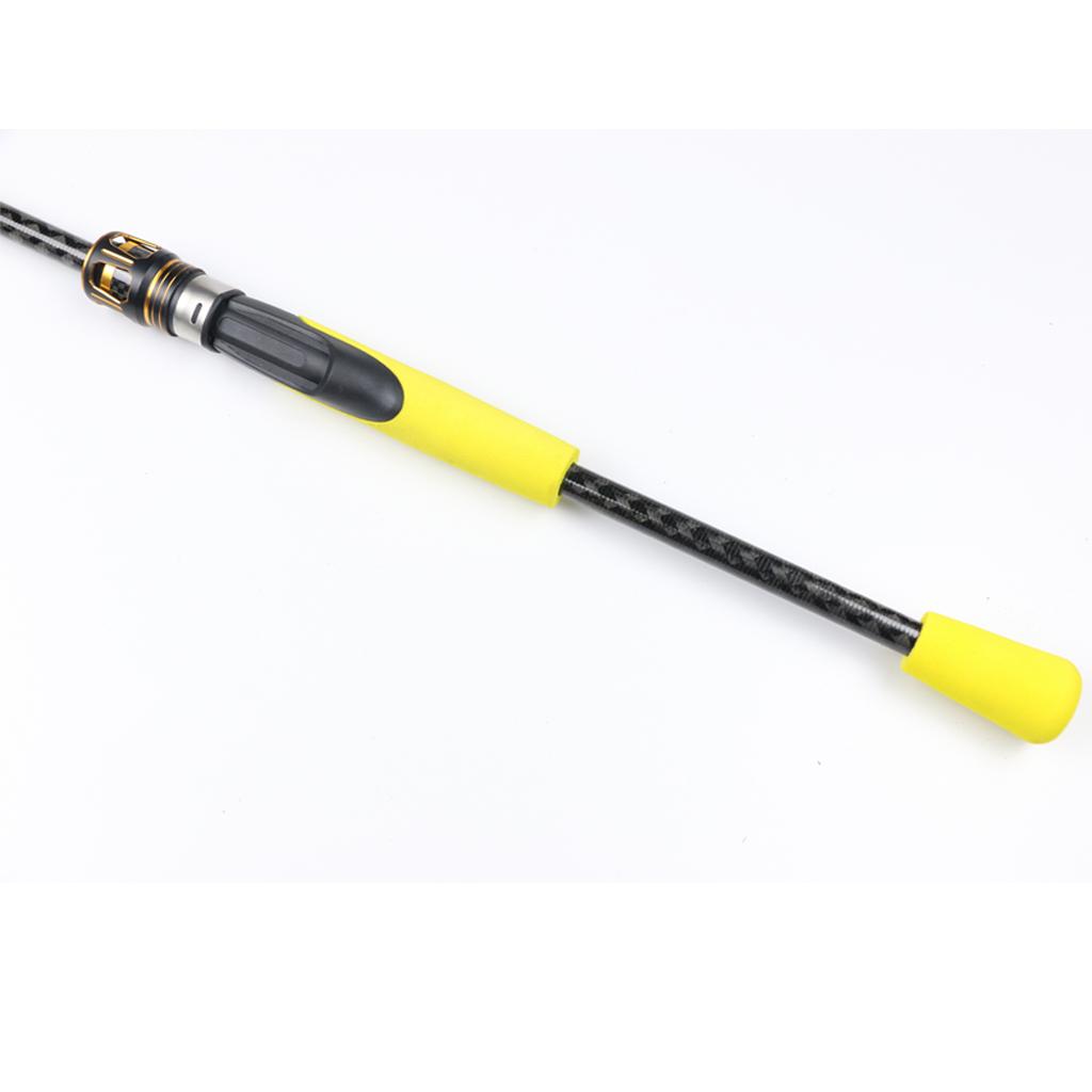 EVA Handle Split Grip Spinning Fishing Reel Seat for Rod Building DIY Yellow