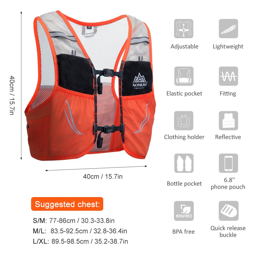 Áo vest lưới thoáng khí kết hợp túi đựng dành cho chạy bộ đi xe đạp ngoài trời