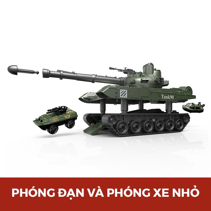 Đồ Chơi Lắp Ráp DIY Xe Tank Có Đèn Và Âm Thanh VECTO VT9098