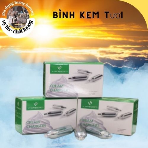 viên ga của bình xịt kem tươi phù hợp với mọi loại bình kem tươi chuyên dụng cụ pha chế trà sữa bartender