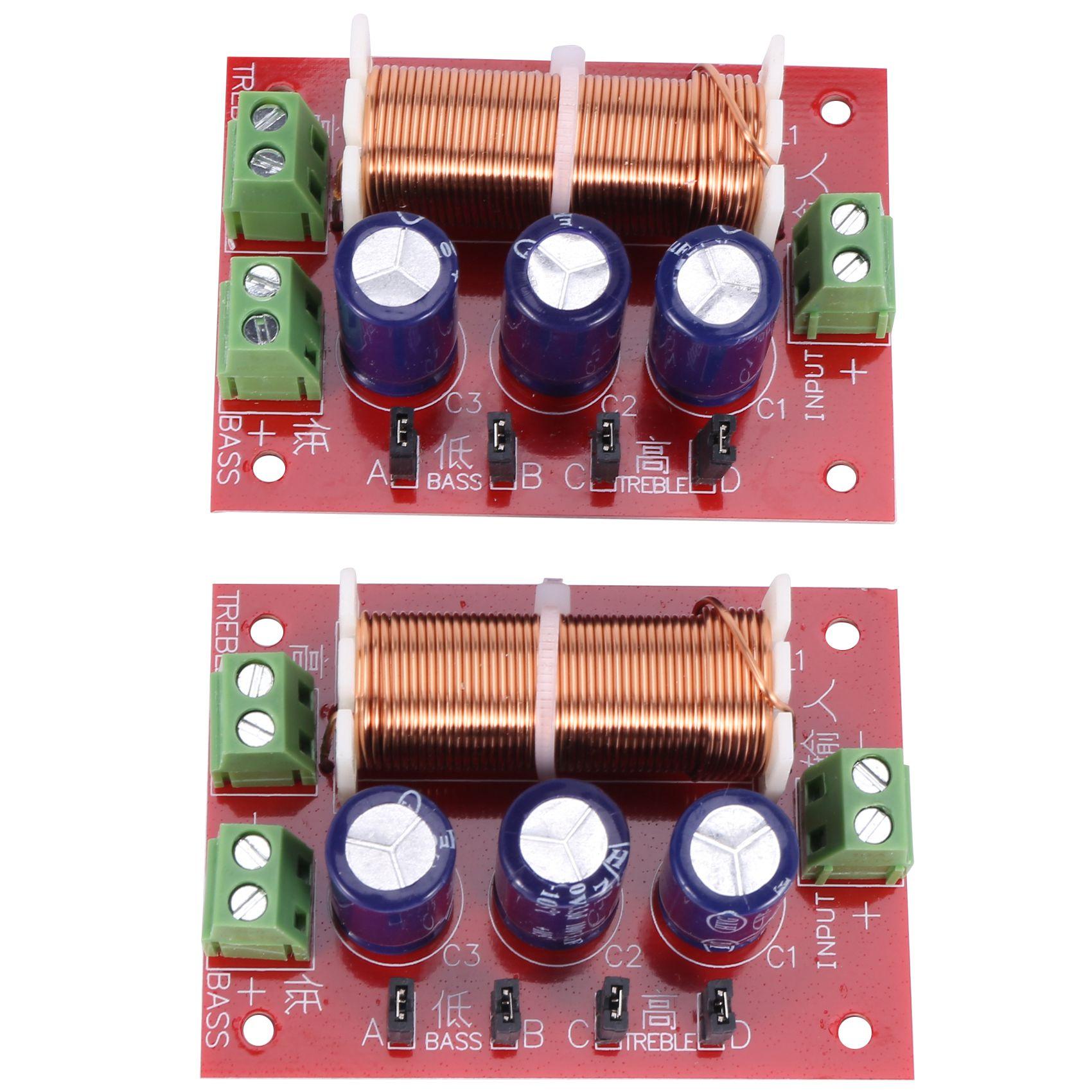 2 Chiếc Loa 400W Đeo Chéo 2 Chiều Điều Chỉnh Âm Thanh Tweeter Bass Lọc Bộ Phân Tần Cho 2-16Ohm