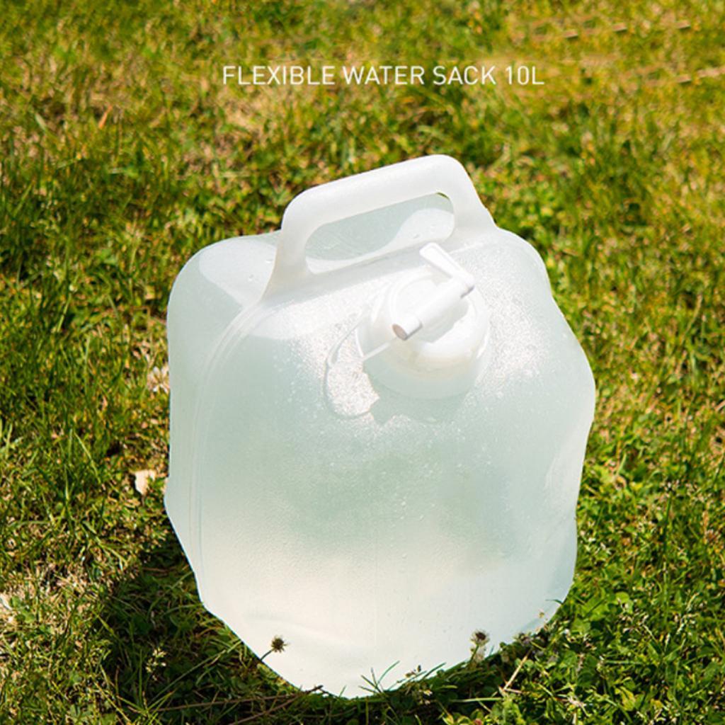 10L Collapsible Water Container for Backpacking,Water Storage Container Water Carrier - Clear