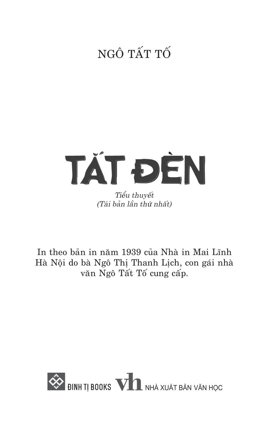 Tắt Đèn (Tái Bản 2024)
