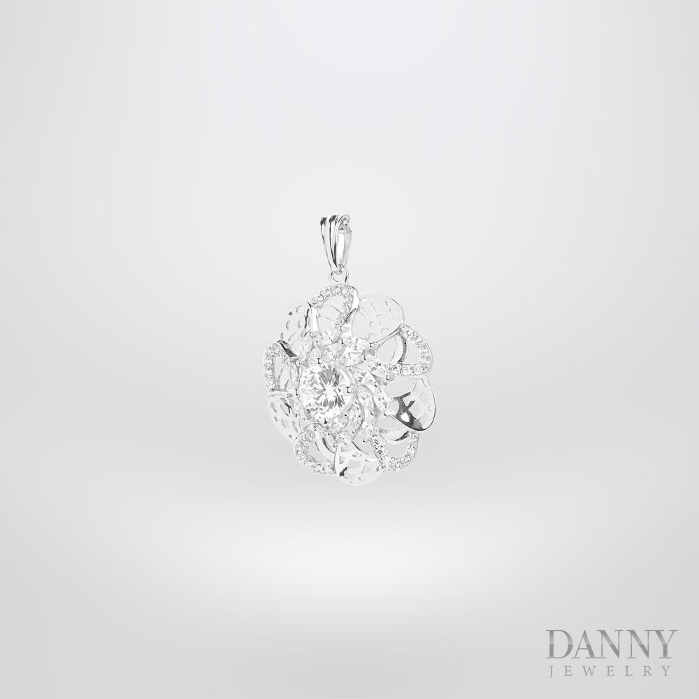 Mặt Dây Chuyền Nữ Bạc 925 Danny Jewelry Xi Bạch Kim DI4GZ015