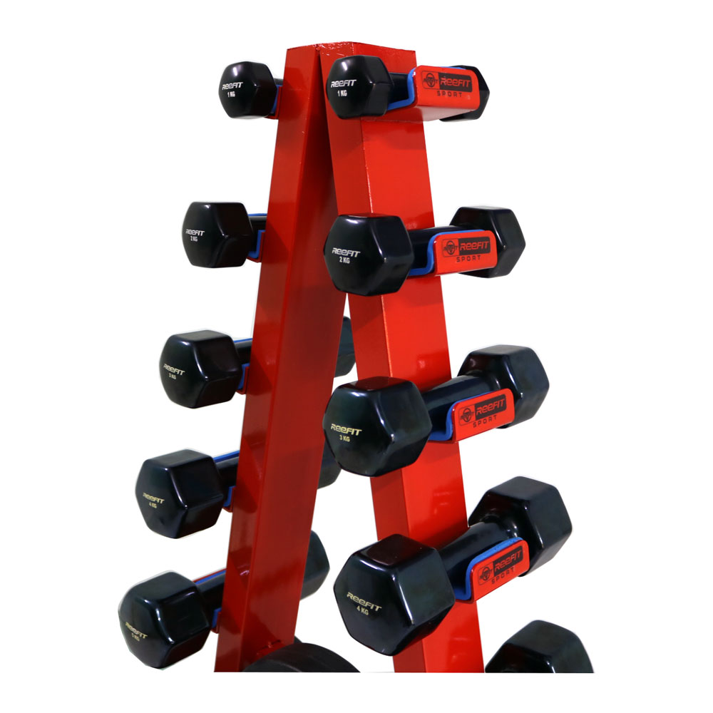 Kệ tạ tay chữ A màu cam cao 1m4
