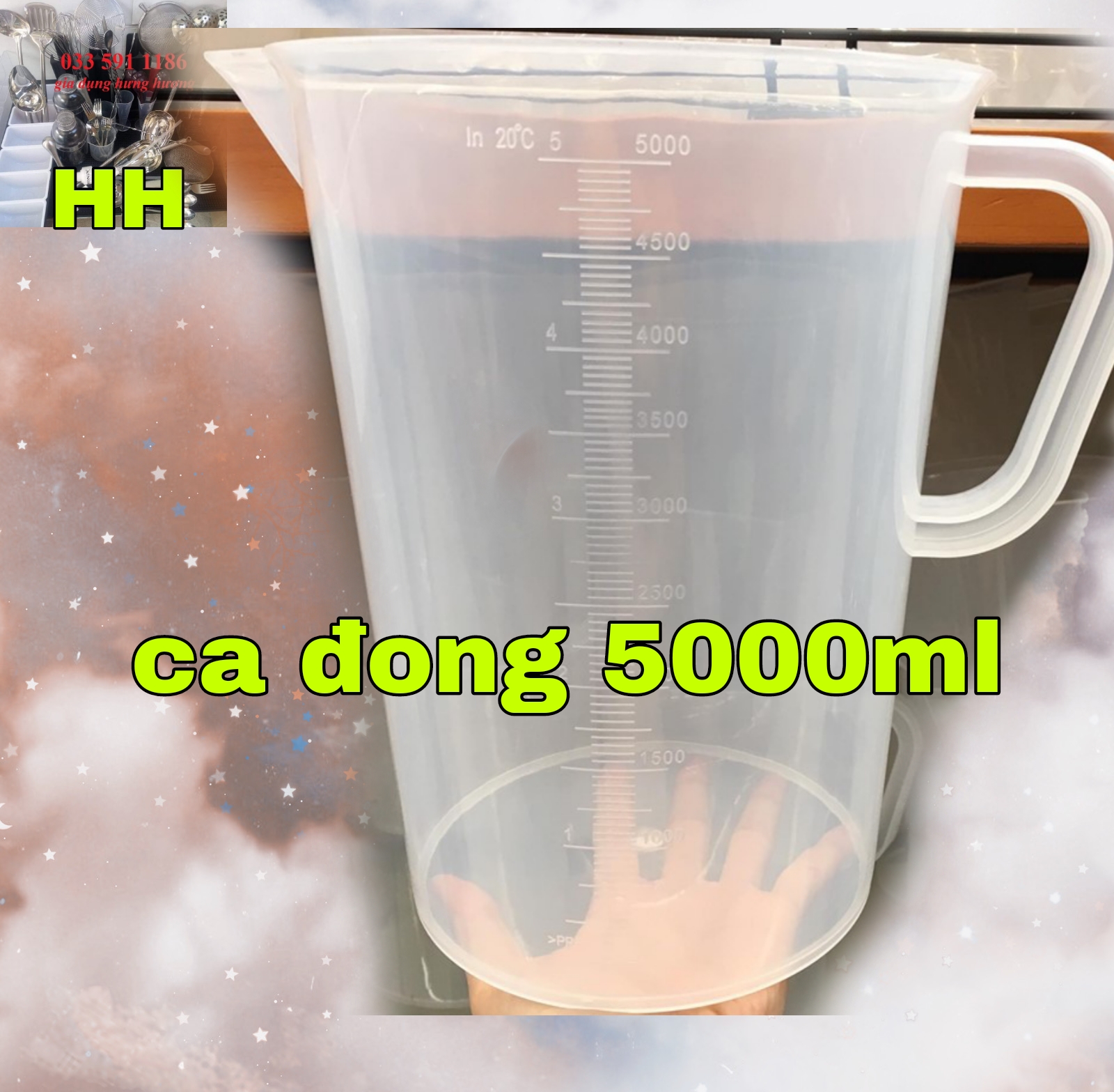 Giá Sỉ Ca đong nhựa định lượng pha chế định lượng pha chế 5l-5000ml