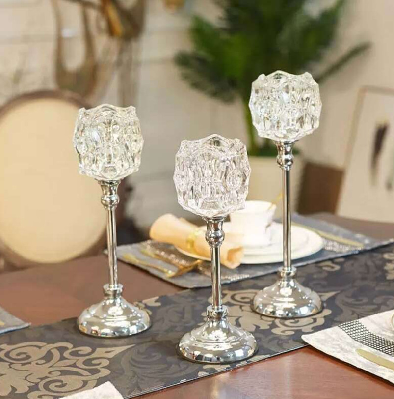 Set đế nến trang trí FROZEN MISTRAL