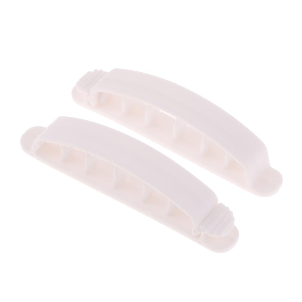 Cable Clips with Strong Adhesive Tapes Wire Holder Organizer Pack of 3 White