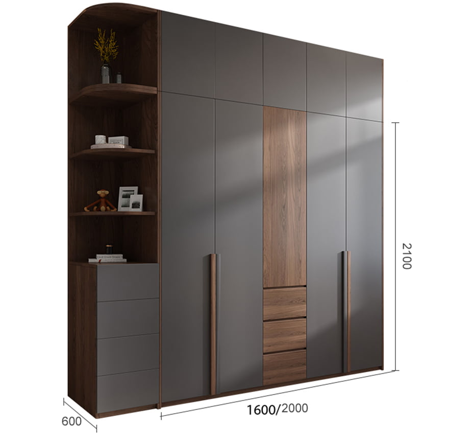 Tủ quần áo sang trọng kết cấu chắc chắn