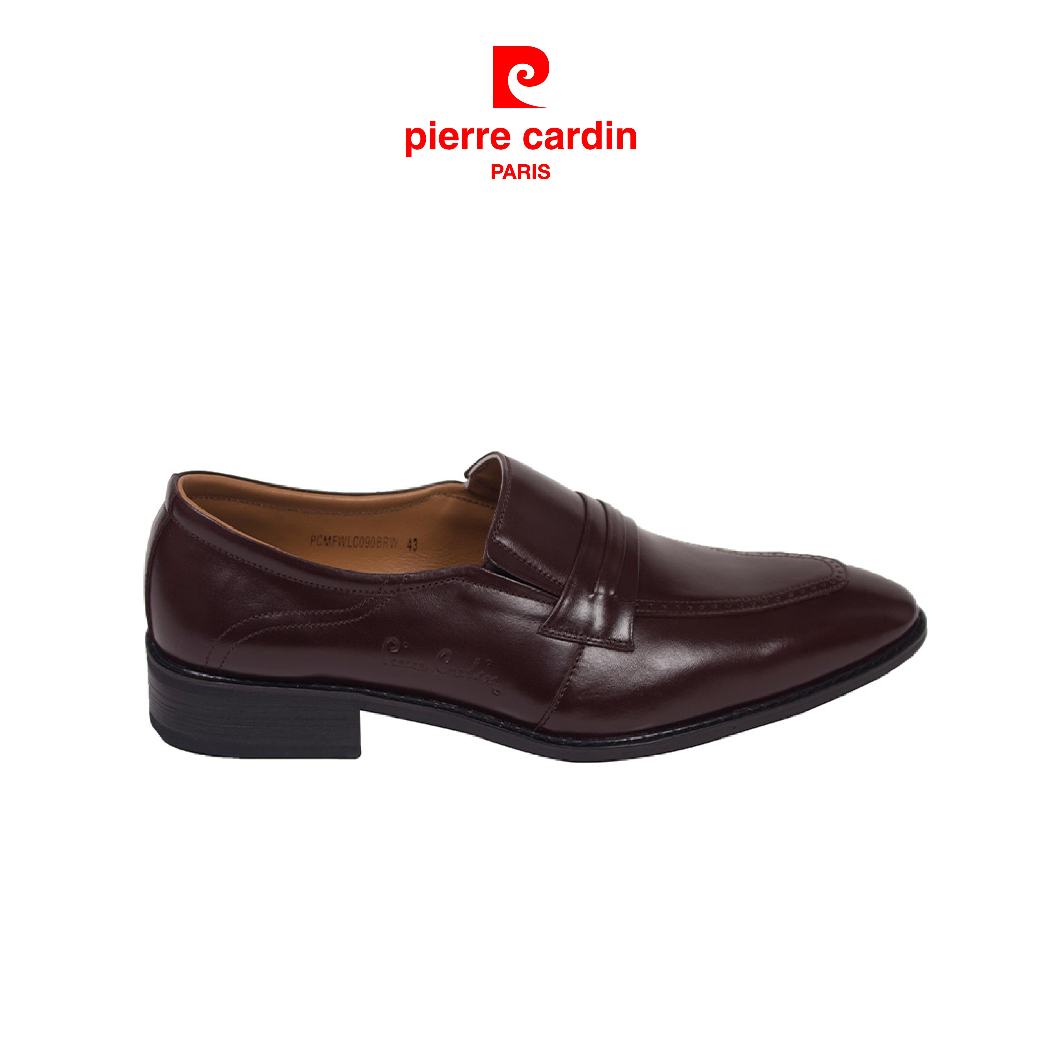 Giày Da Pierre Cardin Penny Loafer - PCMFWLC090BRW màu nâu