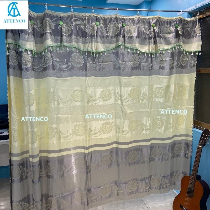 RÈM CỬA CÓ MÓC TREO SẴN VẢI GẤM DÀY HỌA TIẾT NHÃ NHẶN SANG TRỌNG MÀN NGĂN PHÒNG