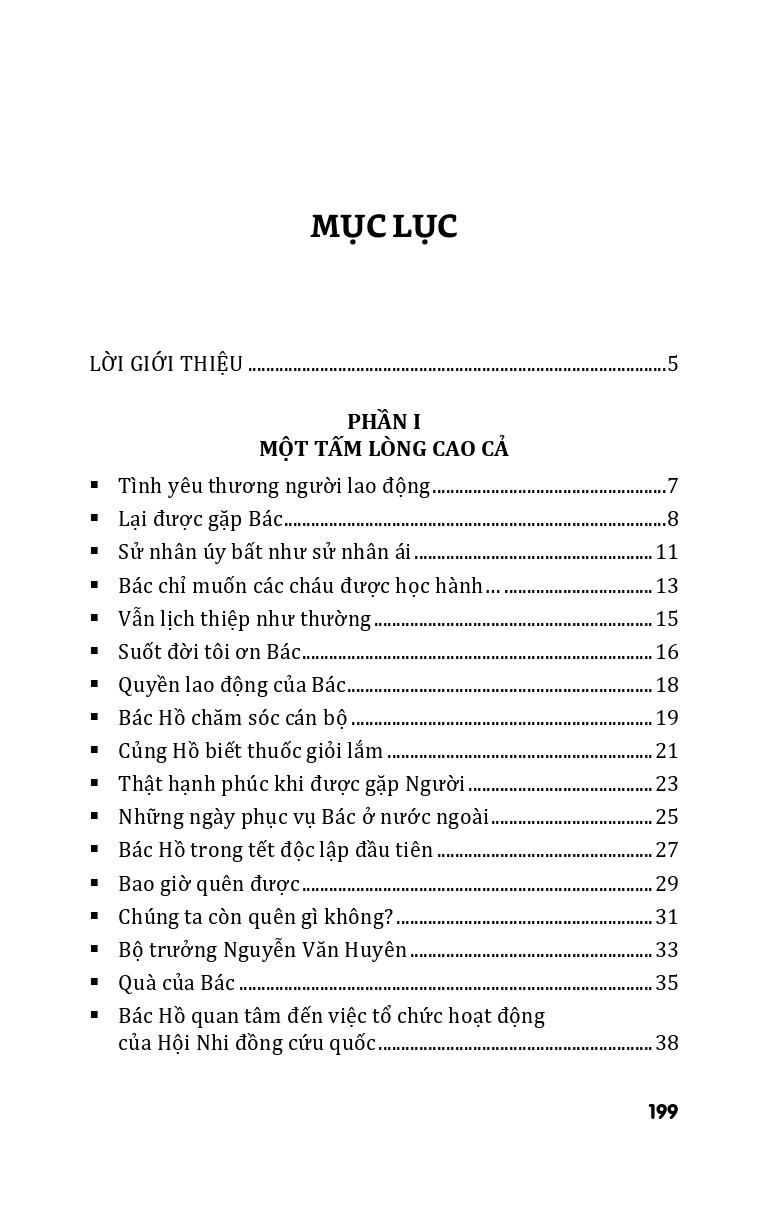 Bác Hồ Trong Lòng Dân Việt Nam Và Trong Trái Tim Nhân Loại - TẤM LÒNG CAO CẢ