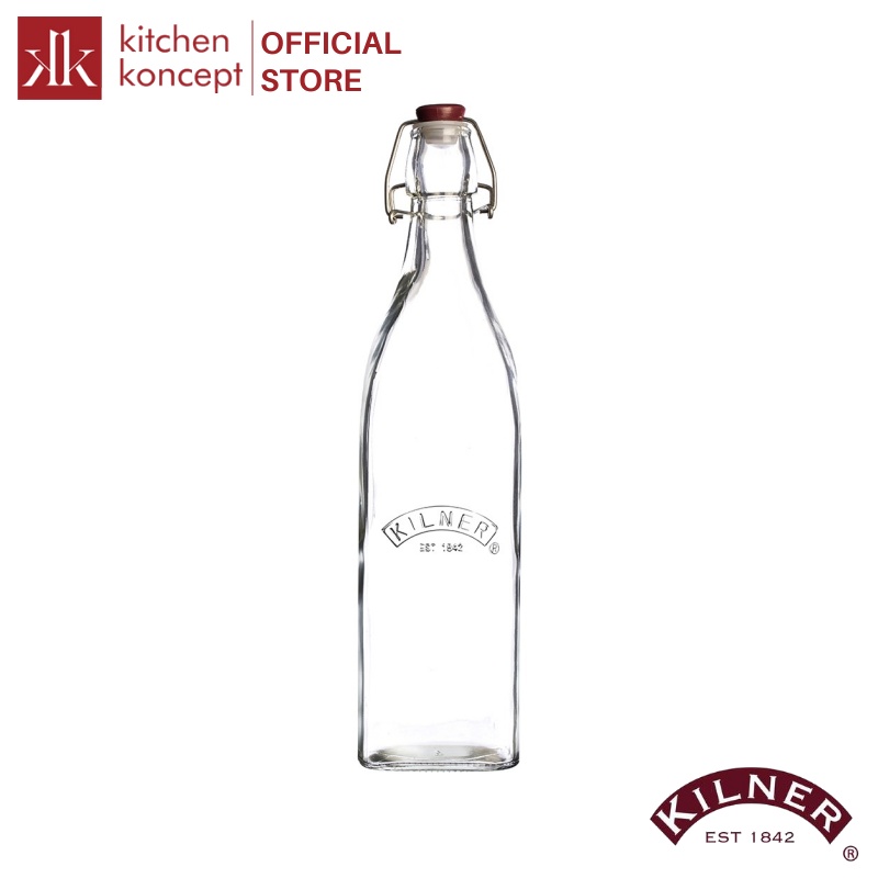 Kilner - Chai thủy tinh vuông - 1L