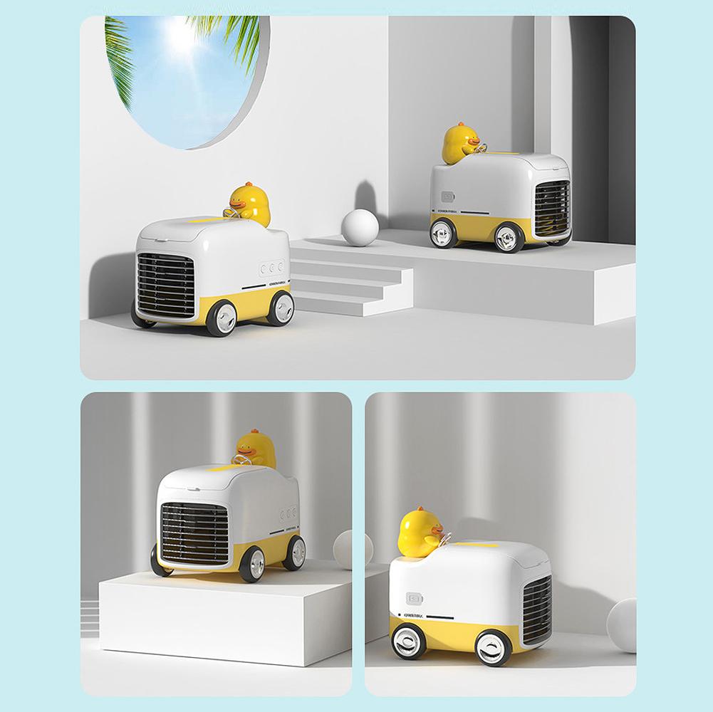Mini USB Air Cooler Cute Portable Air Conditioner Humidifier Purifier Desktop Air Cooling Fan Air Cooler Fan for office