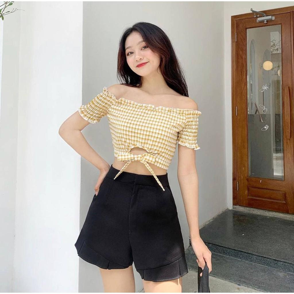 Áo Bẹt Vai Thắt Eo