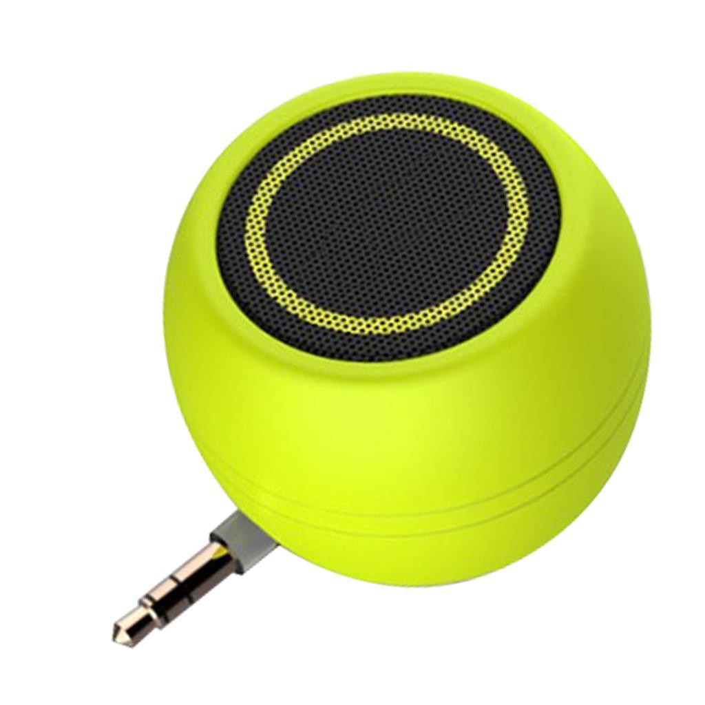 2 Pieces New Mini Speaker 3W 3.5mm AUX Audio Jack for Mobile Phone Green