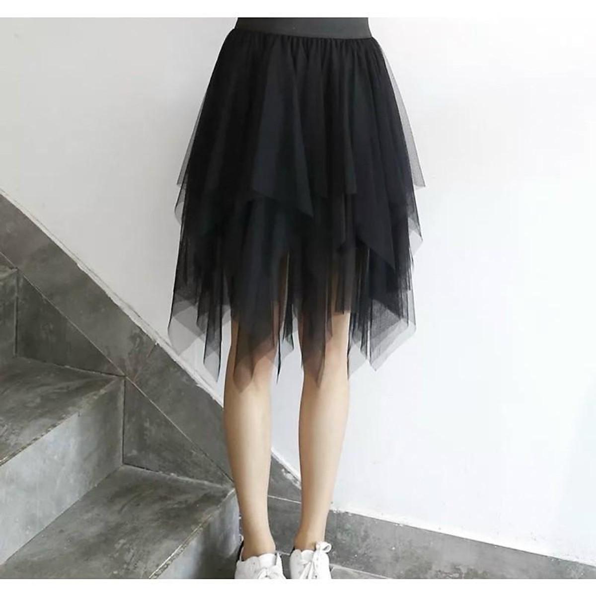 Chân váy lưới nhọn 2 lớp