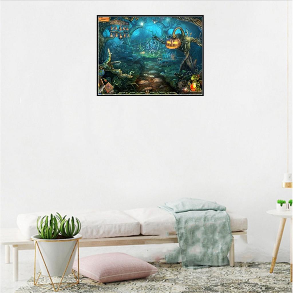 DIY  Handmade Full Drill Painting Halloween 30x40cm