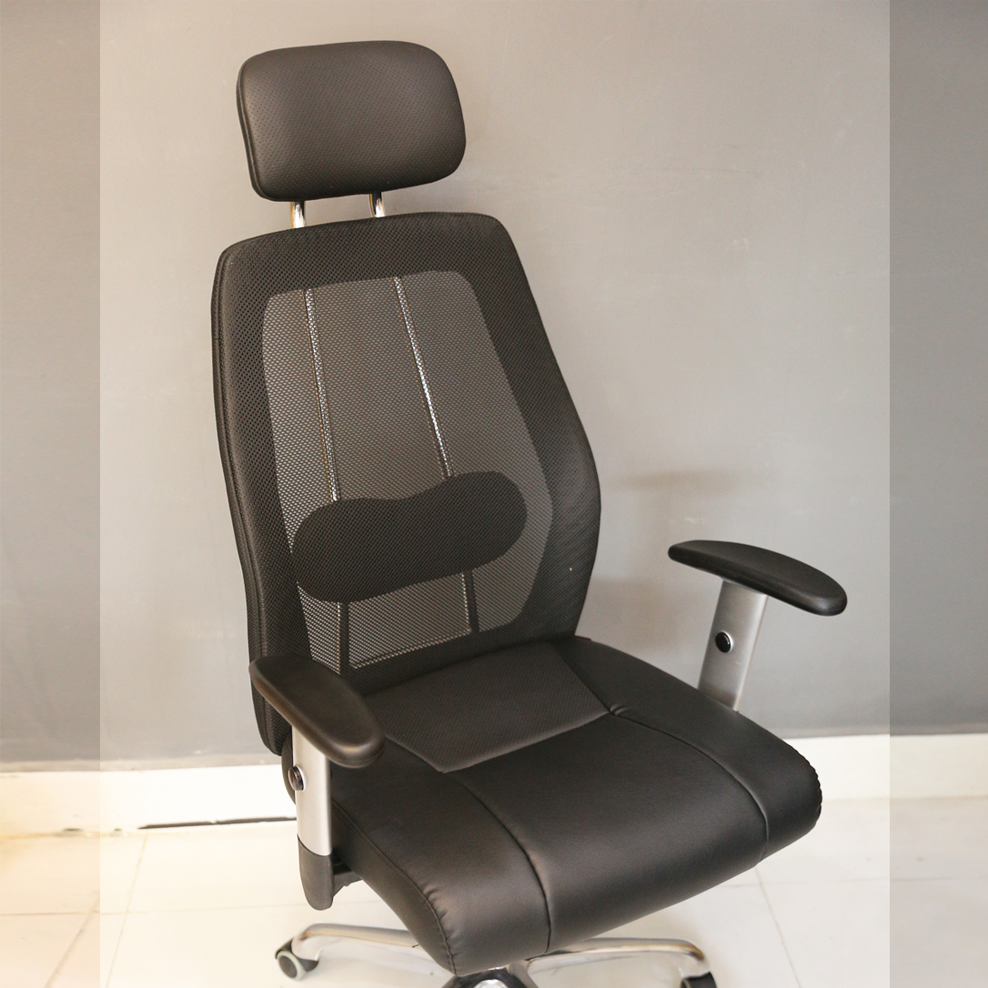 Ghế Lưới Văn Phòng Thư Giãn Lưng Cao &amp; Ngả Lưng, Gác Tay Nâng Hạ Thông Minh, Chân Nhôm Hơp Kim 303NEW