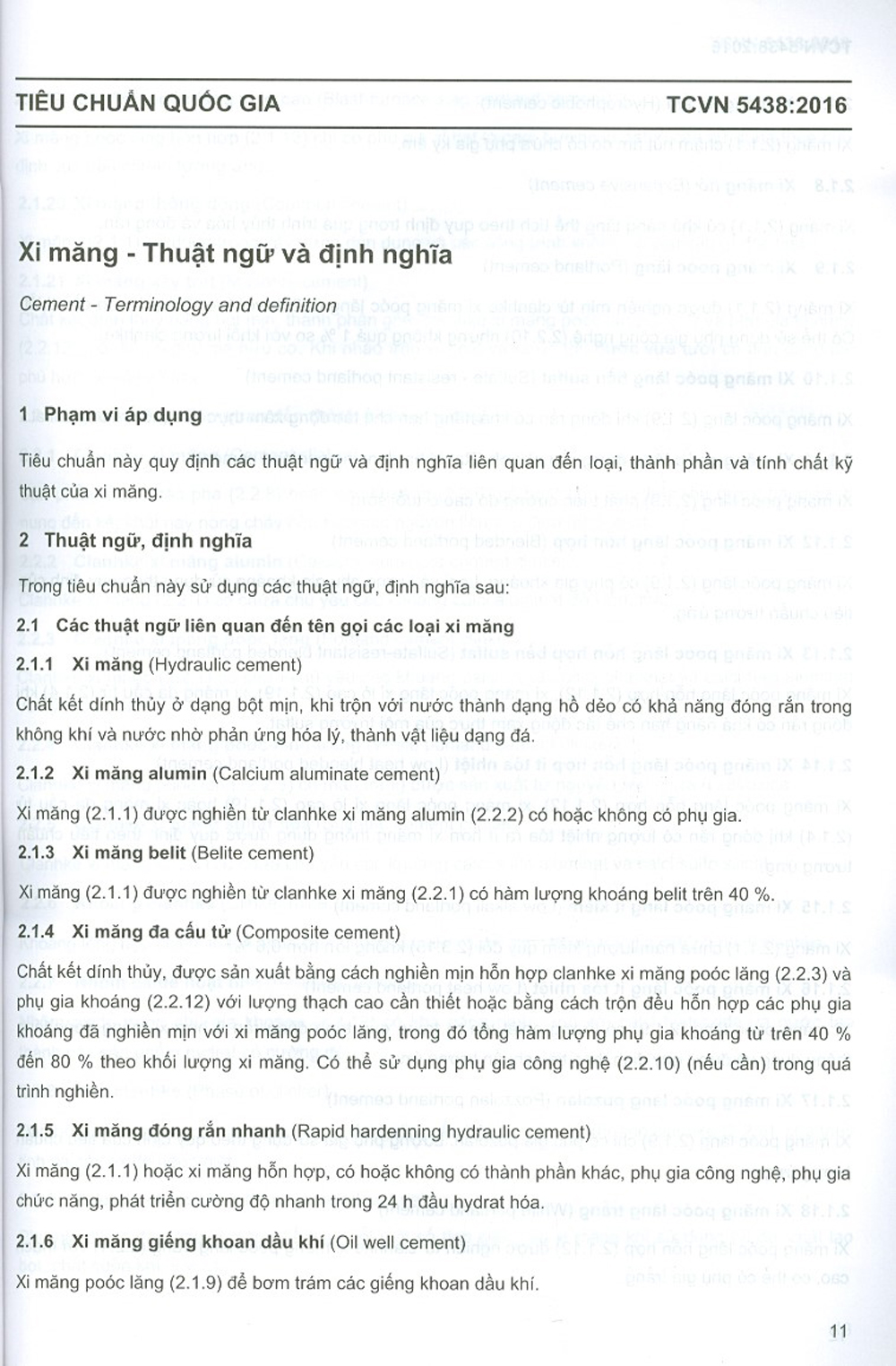 TCVN - Tiêu Chuẩn Quốc Gia (TCVN 5438:2016, 6017:2015, 6820:2015, 10653:2015, 10654:2015, 10655:2015, 10302:2014, 10672-1:2015, 10672-2:2015, 10686:2016, 10796:2016, 2231:2016)