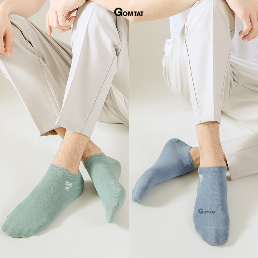Set 7 đôi Vớ cổ ngắn nam chất liệu cotton cao cấp, tất nam cổ thấp 7 đôi sử dụng 7 ngày - VOTUAN-NAM02