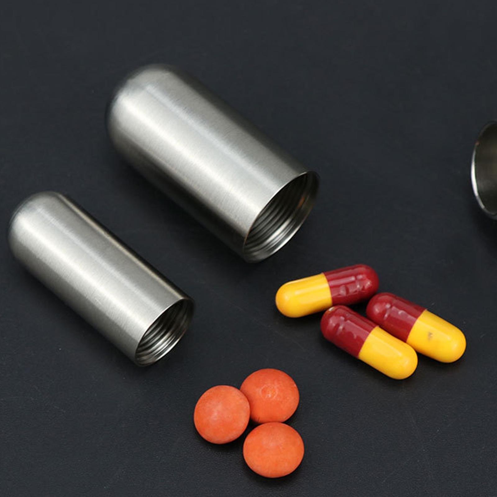 Mini Pill Box Portable Pill Organizer Tablet Container for Camping Travel
