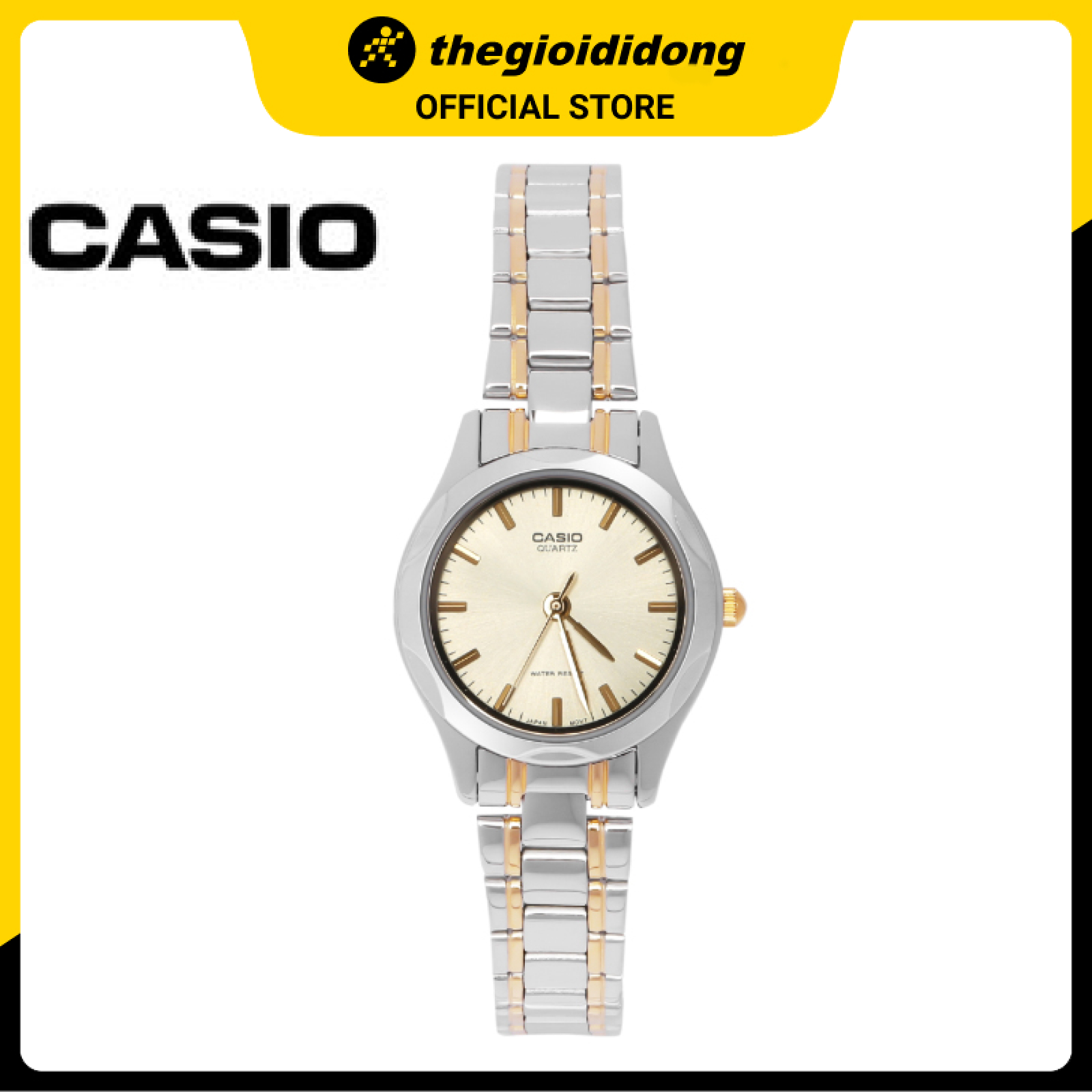 Đồng hồ Nữ Casio dây Kim loại kính Cứng LTP-1275SG-9ADF